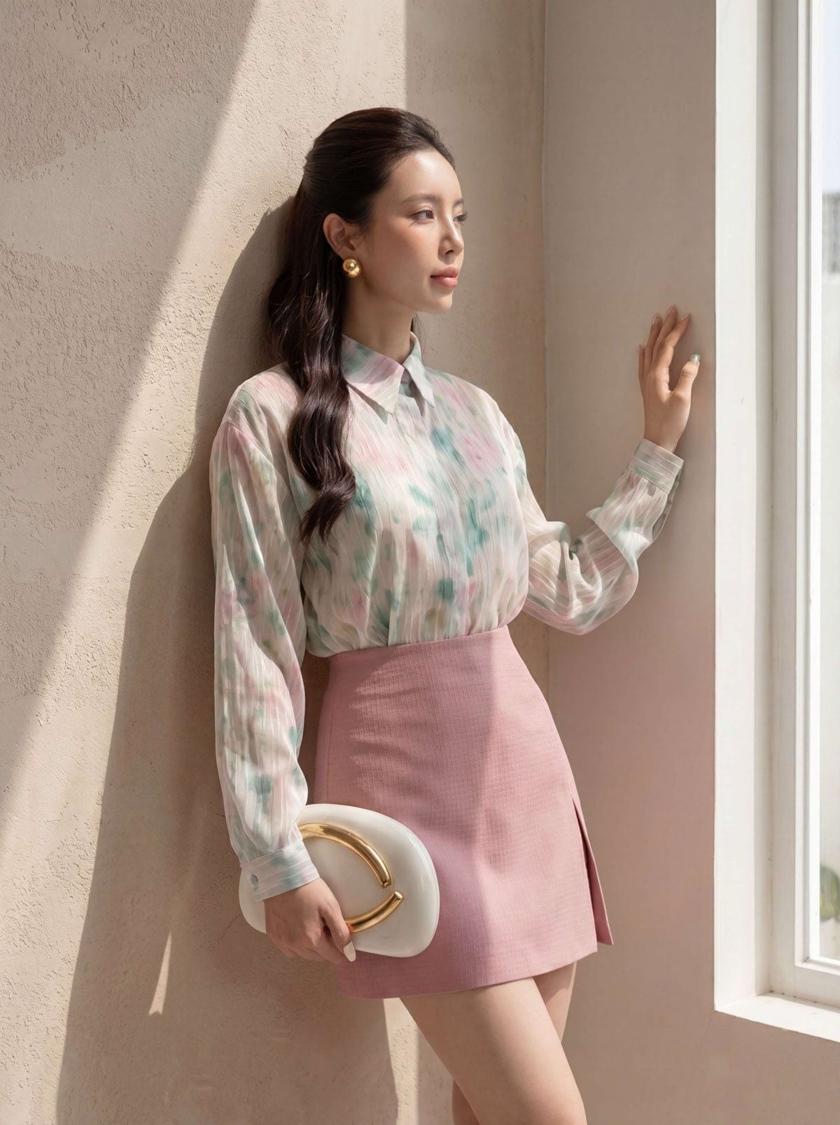 Áo Dài Gấm Cổ Điển Khoe Sắc Đương Đại